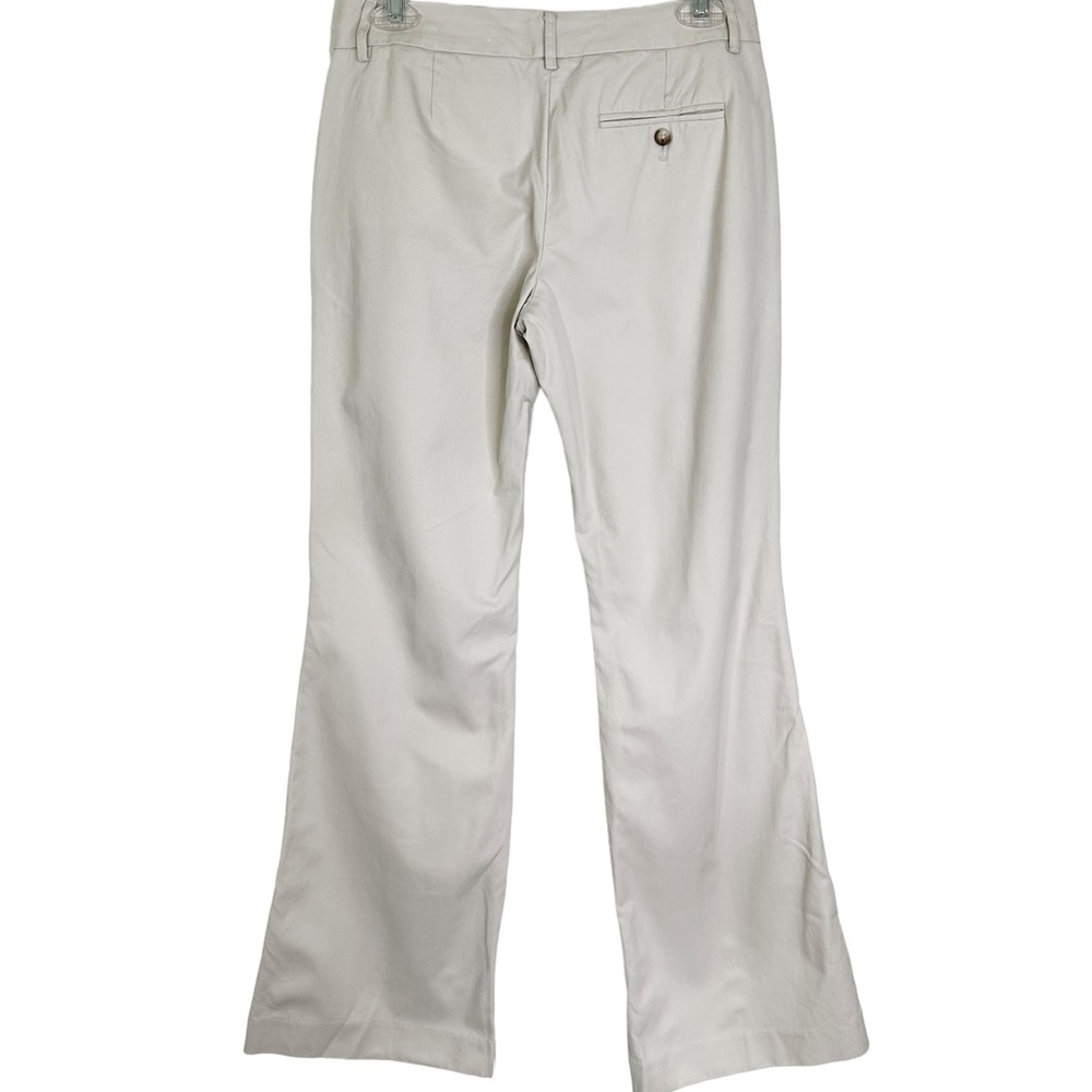 Express Editor Mid Rise Flare Leg Pants Trousers in Bone Women’s Sz 2R - Picture 2 of 10